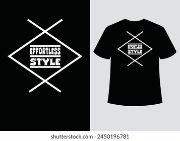 Effortless style minimalist t-shirt design.