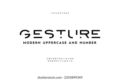 Effortless Style: Modern Typography Meets Minimalist Fashion in Alphabet Letters, Numbers, and Regular, Uppercase, and Lowercase Variations.