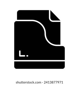 Effortlessly organize your digital world with this File Folder Icon. stationery item, archive containing document
