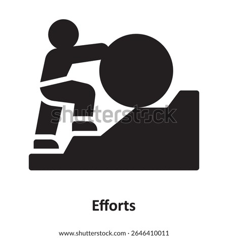 Efforts Vector Icon which can easily modify or edit

