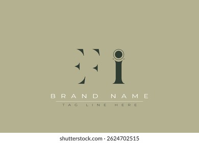 EFI abstract letter logo design. This logo is designed by three abstract letters.