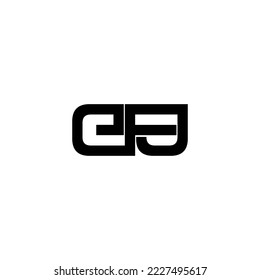 efj lettering initial monogram logo design