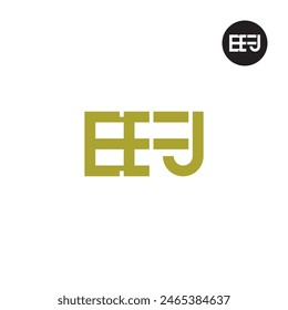 EFJ Logo Letter Monogram Design