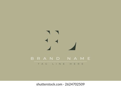 EFL abstract letter logo design. This logo is designed by three abstract letters.