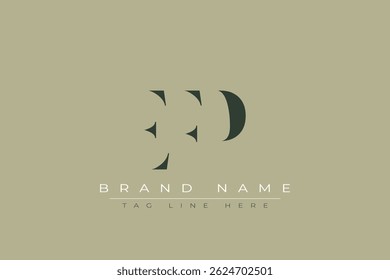 EFP abstract letter logo design. This logo is designed by three abstract letters.