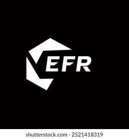 Logotipo da letra criativa minimalista da EFR. EFR vetor exclusivo iniciais alfabeto letra logotipo design
