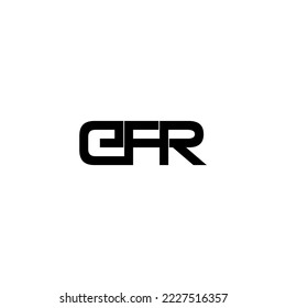 efr lettering initial monogram logo design