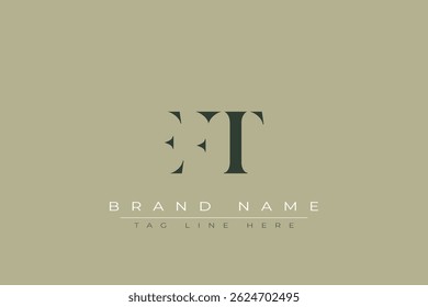 EFT abstract letter logo design. This logo is designed by three abstract letters.