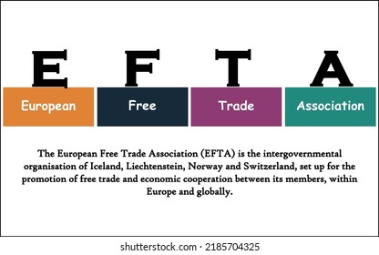 Efta European Free Trade Association Acronym Stock Vector (Royalty Free ...