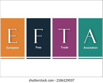 Efta European Free Trade Association Acronym Stock Vector (Royalty Free ...