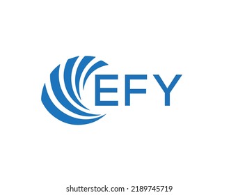 EFY letter logo design on white background. EFY creative circle letter logo concept. EFY letter design.

