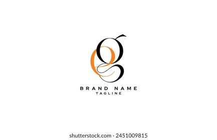 EG, GE, Abstract initial monogram letter alphabet logo design