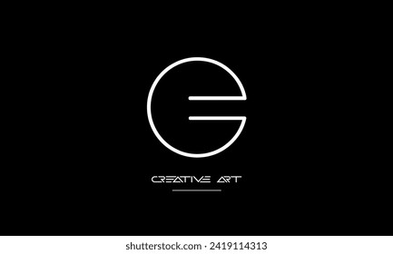EG, GE, E, G abstrakte Buchstaben Logo-Monogramm