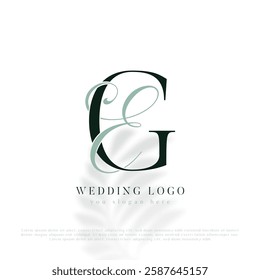 EG, GE Initial Wedding Logo Monogram