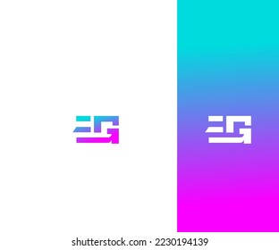 EG, GE Letter Logo Vector Template Abstract Monogram Symbol . Usable for Business sport, technology, fashion, digital And future creative logo