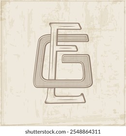 EG, GE , logotipo EG, Letra EG, Monograma EG, vetor, logotipo, Iniciais de Monograma de Casamento, Logotipo de Casamento, Monograma de Casamento, Design de Logotipo, Monograma Vintage