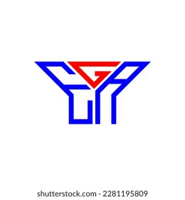 EGA letter logo creative design with vector graphic, EGA simple and modern logo.
