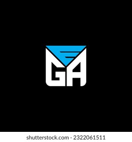 EGA Brief Logo kreatives Design mit Vektorgrafik, EGA einfach und modern Logo. EGA-luxuriöses Alphabet  