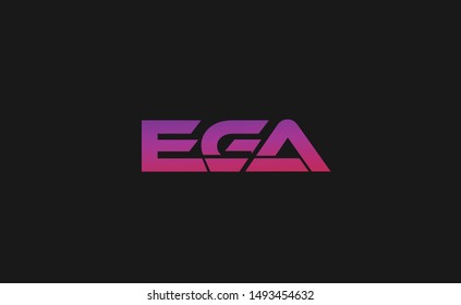 EGA letter Logo Design Template Vector