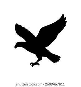 Egale silhouette icon vector flat design on white background.