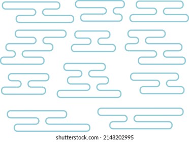 Egasumi Traditional Japanese Haze Pattern Stock Vector (Royalty Free ...