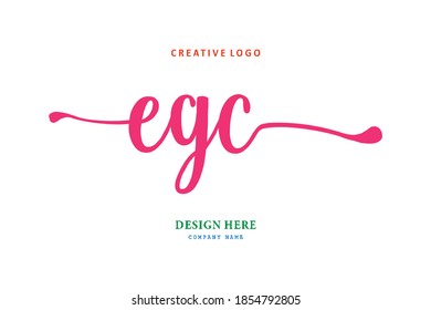 EGC lettering logo is simple, easy to understand and authoritative