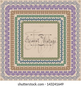 egde vintage old pattern