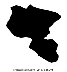 Stadtplan von Egedal, administrative Abteilung von Dänemark. Vektorillustration.