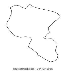 Stadtplan von Egedal, administrative Abteilung von Dänemark. Vektorillustration.
