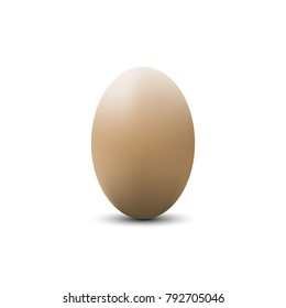 Egg , 3D illustration on white background.