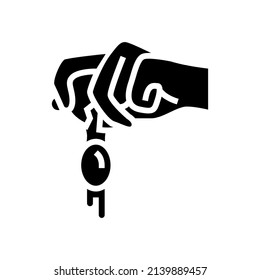 egg add glyph icon vector. egg add sign. isolated contour symbol black illustration