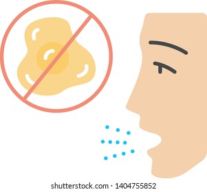 Egg allergy flat design long shadow color icon. Allergic reaction to food. Hypersensitivity of immune system. Egg protein intolerance. No products with allergens. Vector silhouette illustration
