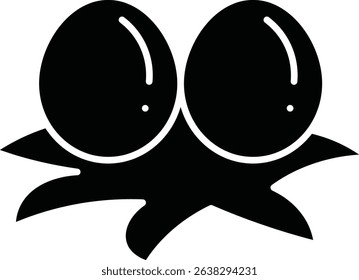 egg animal glyph vector, icon, design
