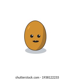 an egg with the baby face