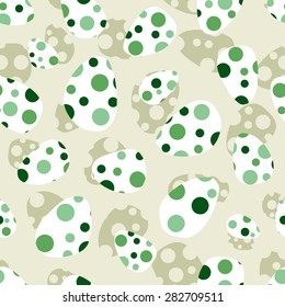 Egg background. Seamless pattern.Vector.
