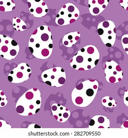 Egg background. Seamless pattern.Vector.
