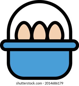 Ei-Korb-Vektorgrafiksymbol