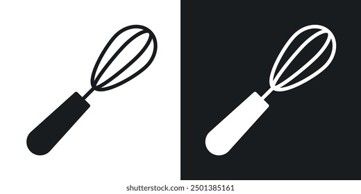 Egg beater icon in solid style