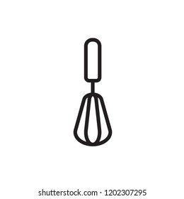 egg beater icon vector. kitchen line style icon