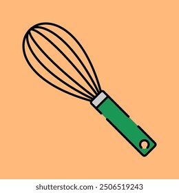 Egg Beater Illustration in Flat Style