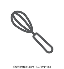 Egg beater line icon, kitchen and cooking, whisk sign vector graphics, a linear pattern on a white background, eps 10.