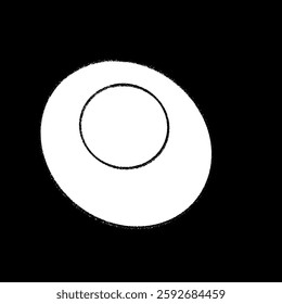 Egg in black background suit for editable