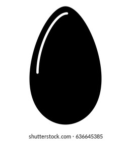 The egg it is black color icon.