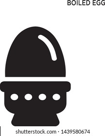 Egg boiled icon food concept symbol design
