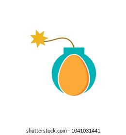 Egg Bomb Logo Icon Design