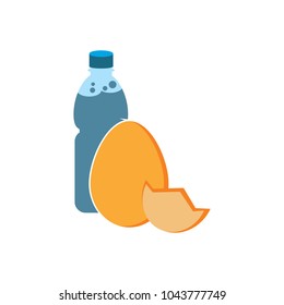 Egg Bootle Logo Icon Design