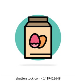 Egg, Bottle, Easter, Holiday Abstract Circle Background Flat color Icon
