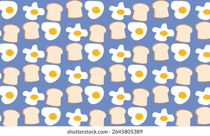 egg bread is a pattern for those of you who want something cute and delicious Imagine the soft and savory sensation of eggs and combined with a cute blue background