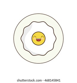 Egg breakfast food menu icon. Isolated and flat vecctor illustration