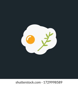 egg breakfast logo template design vector, healthy food